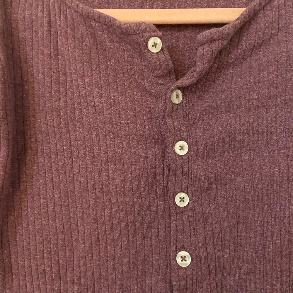 Kate Quinn Button Henley - Picture 2 of 5